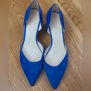 Blue Nine West Short Block Heel